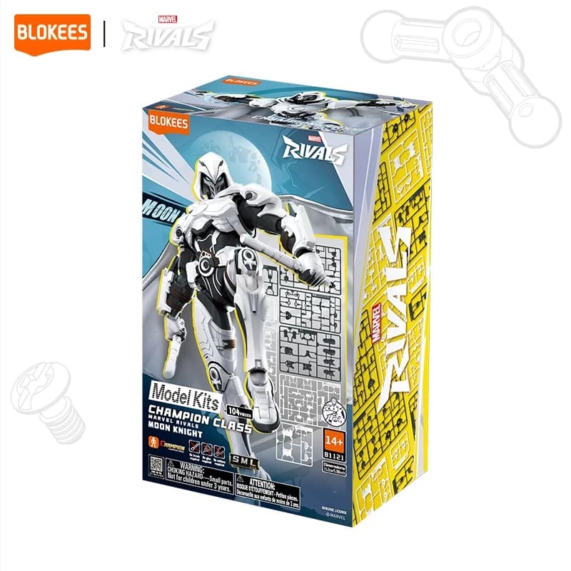 BLOKEES Marvel heroes -Champion class-10-Moon Knight | Plastic Model Action Figure Mainan Birthday Gift Toys — foto 3